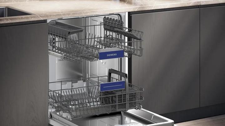 Produktbild Siemens iQ300, Teilintegrierter Geschirrspüler, 60 cm, Gebürsteter Stahl, SN53HS03TE