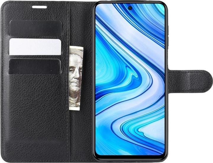 Actual product image Cover-Discount Xiaomi Redmi Note 9 Pro - leather case cover black (Xiaomi Redmi Note 9 Pro)