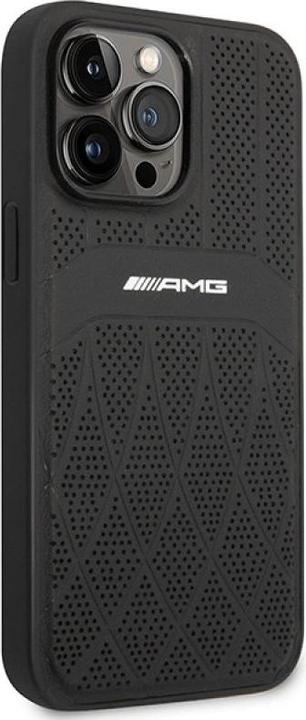 Image du produit Mercedes AMG AMHMP14XOSDBK iPhone 14 Pro Max 6,7" czarny/black hardcase Leather Curved Lines MagSafe (Apple iPhone 14 Pro Max)