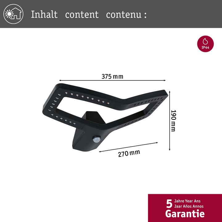 Produktbild Paulmann Aussenwandleuchte Alara (600 lm, IP44)