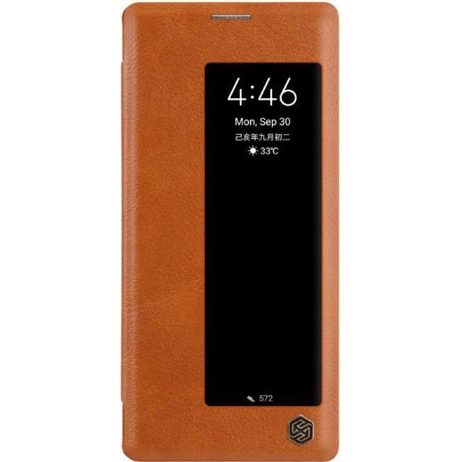 Nillkin Qin Series (Huawei Mate 30 Pro), Smartphone Hülle, Braun