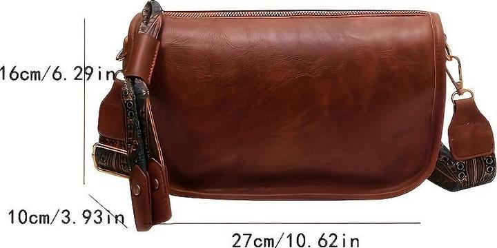 Immagine prodotto Only-Bags.Store Borsa a tracolla con chiusura a cerniera con motivo grafico, borsa a tracolla elegante con ampia