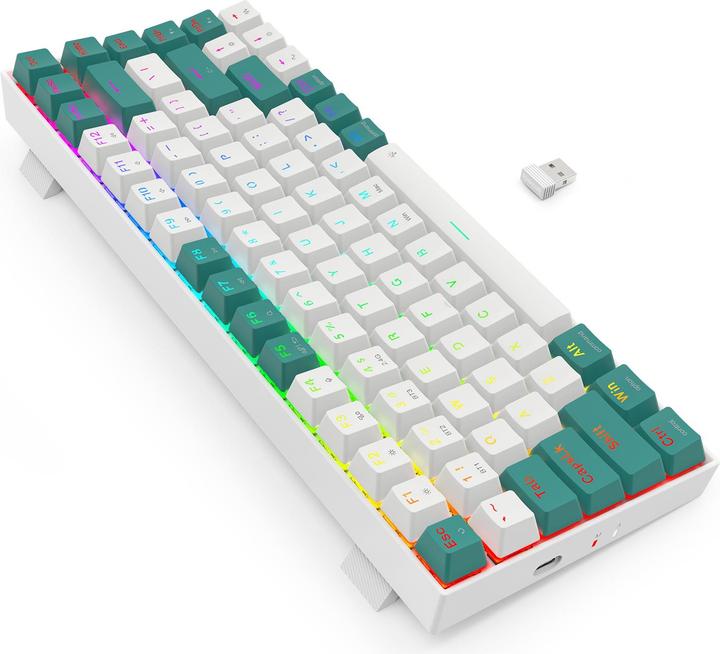 Actual product image Redragon K678WG-RGB-PRO Singed (Eng. Int., Cable, Wireless)