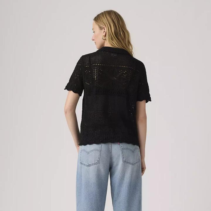 Immagine prodotto Levis Gehäkelte Bluse mit kurzen Ärmeln (XS)
