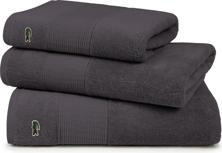 Produktbild Lacoste Handtuch L Lecroco 50 x 100 cm, Dunkelgrau