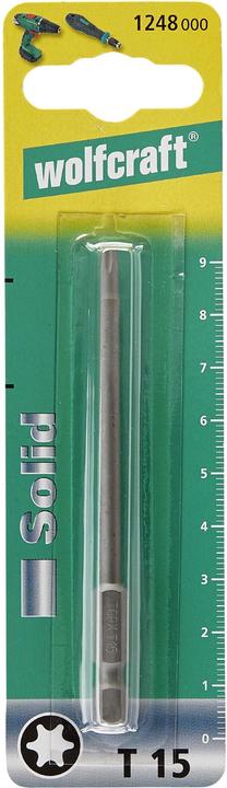 Actual product image wolfcraft wolfcraft 1 screwdriver blade Solid, T 10 (10mm S2)