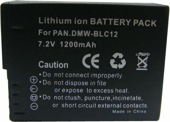 Produktbild Panasonic Dmw-Blc12e (1 Stk., Gerätespezifisch, 1200 mAh)