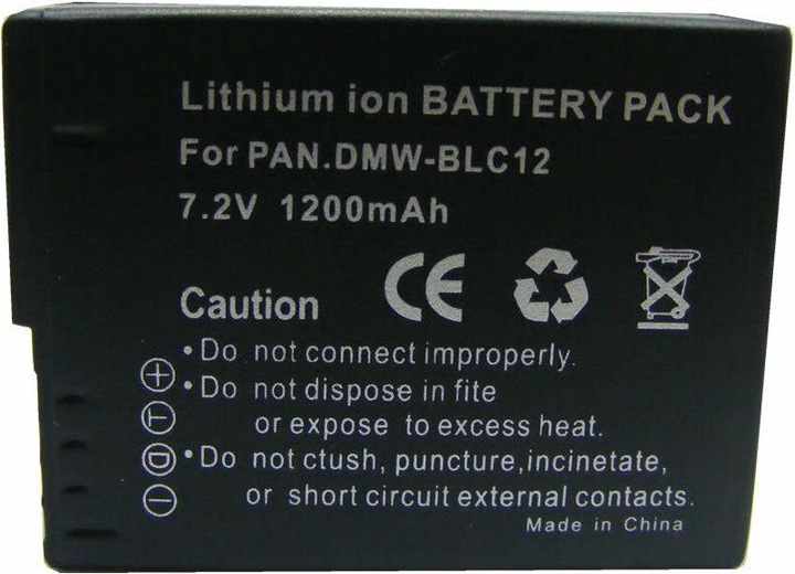 Produktbild Panasonic Dmw-Blc12e (1 Stk., Gerätespezifisch, 1200 mAh)