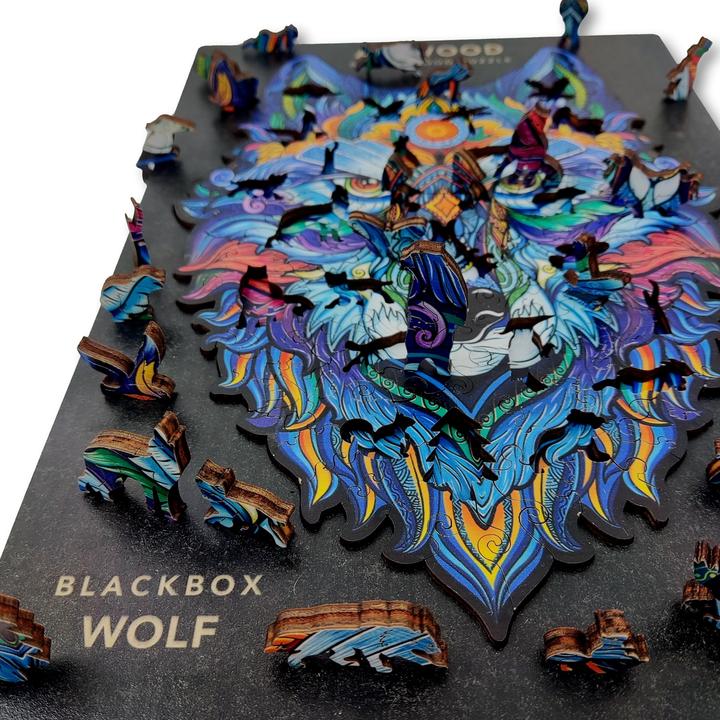 Actual product image Aniwood Puzzle Motif Wolf (S) (100 pieces)