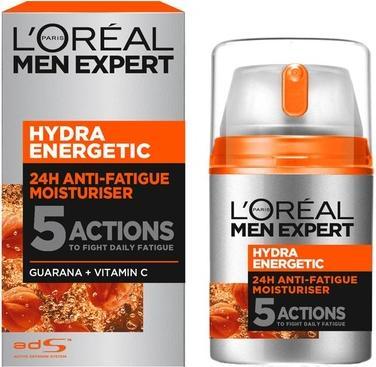 Image du produit L'Oréal Paris L'Oreal Men Expert Hydra Energetic Anti-Fatigue Moisturizer with Proteins and Vitamin C 50ml (50 ml, Crème de jour)
