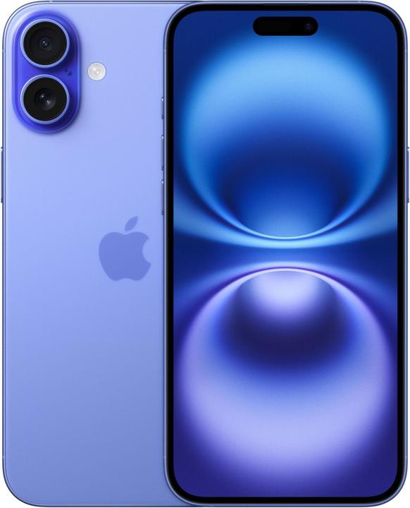 Actual product image natelo.ch iPhone 16 Plus (128 GB, Ultramarine, 6.70", 48 Mpx, SIM + eSIM, A / Like new)