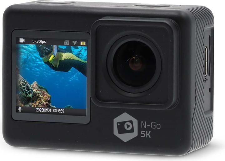 Produktbild Nedis Action Cam | Dualer Bildschirm | 5K@30fps | 16 MPixel | Wasserdicht bis: 30.00 m | 80 min | Wi (30p)