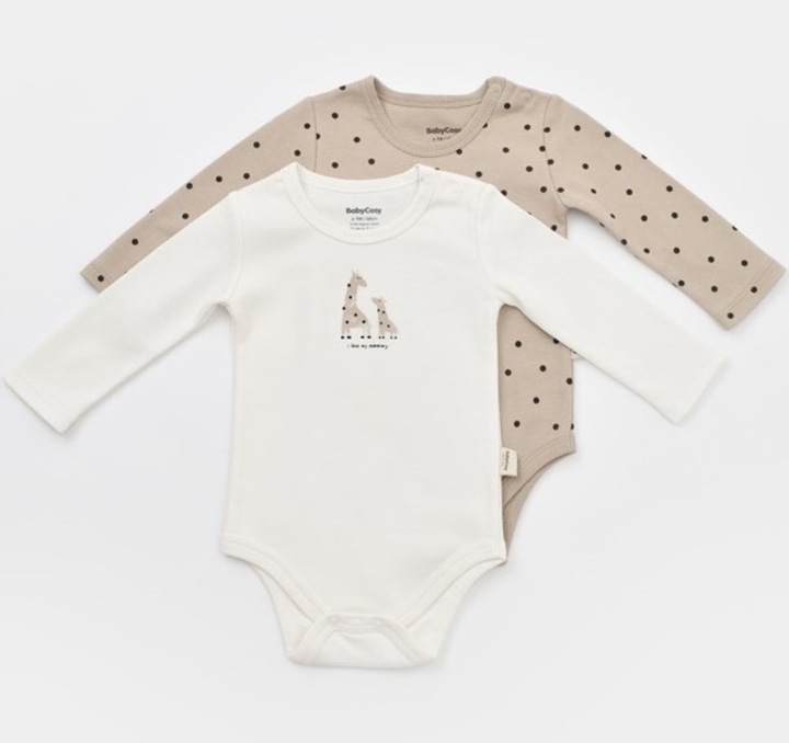 Immagine prodotto BabyCosy Corpo a maniche lunghe, confezione da 2 (80)