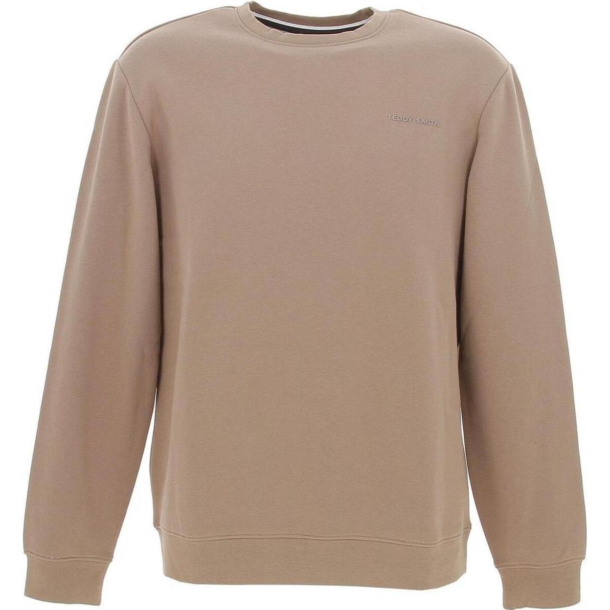 Teddy Smith, Herren, Pullover, pullover teddy mith nark, Beige, (S)