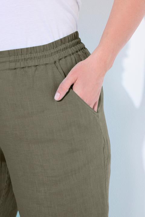 Produktbild Ulla Popken 7/8-Leinenhose, elastischer Bund, natürlich kühl (56)