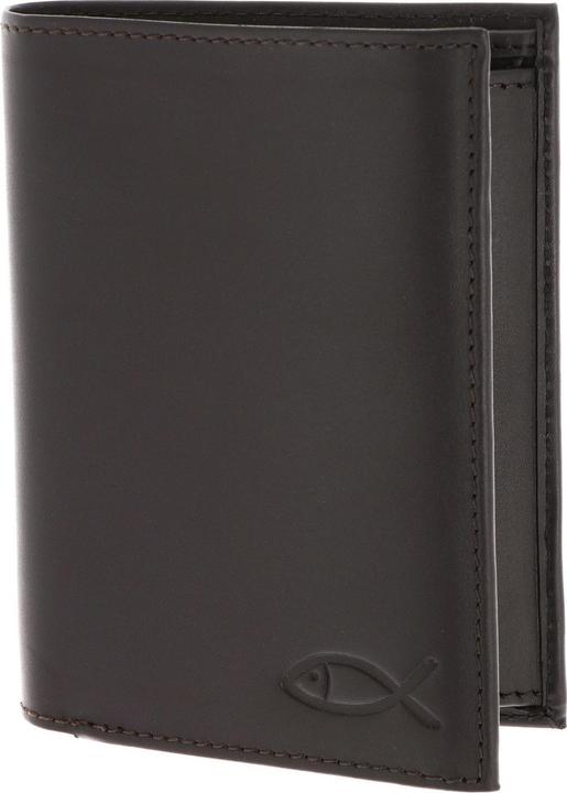 Freedom Fish Embossed Brown