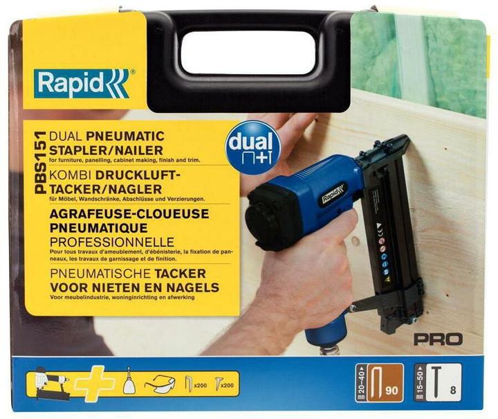 Immagine prodotto Rapid PBS151 Cucitrice/aggraffatrice pneumatica (Chiodo pistola, Tacker)