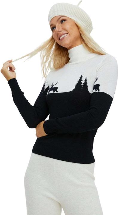 Produktbild Bellemere Sweater Women's Merino 'Deer & Tree' Slim Fit Sweater (M)