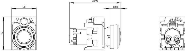 Produktbild Siemens Buzzer 22mm round plastic black