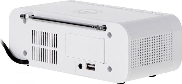 Actual product image Adler Alarm Clock su Belaidės Charger AD 1192W AUX in, Baltas, Alarm function