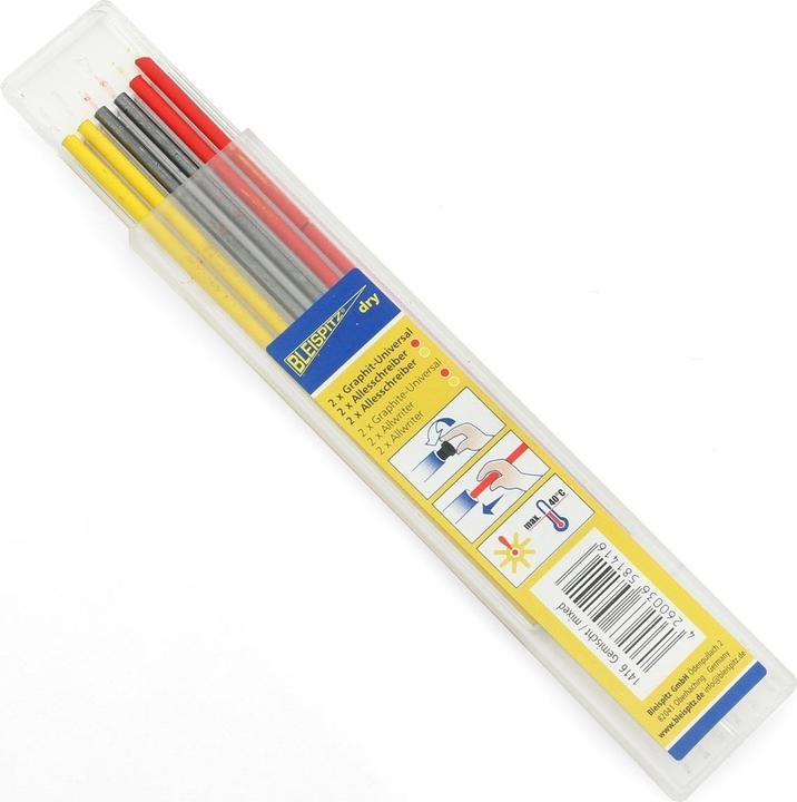 Actual product image Bleispitz Replacement refills mixed (6 pcs., Red)