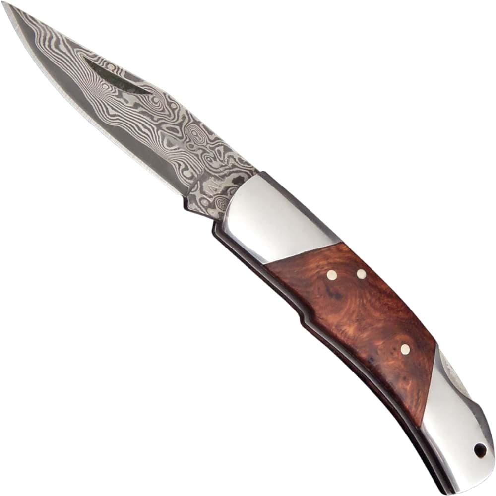 Haller Damast-Taschenmesser Red Burl 80623 (6 cm) (36612820)