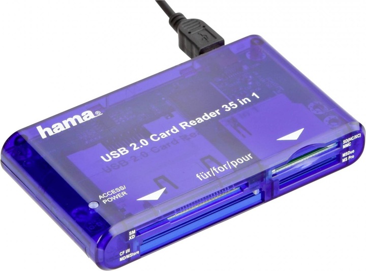 Immagine prodotto Hama Lettore di schede multiple USB 2.0 35in1 (USB 2.0)