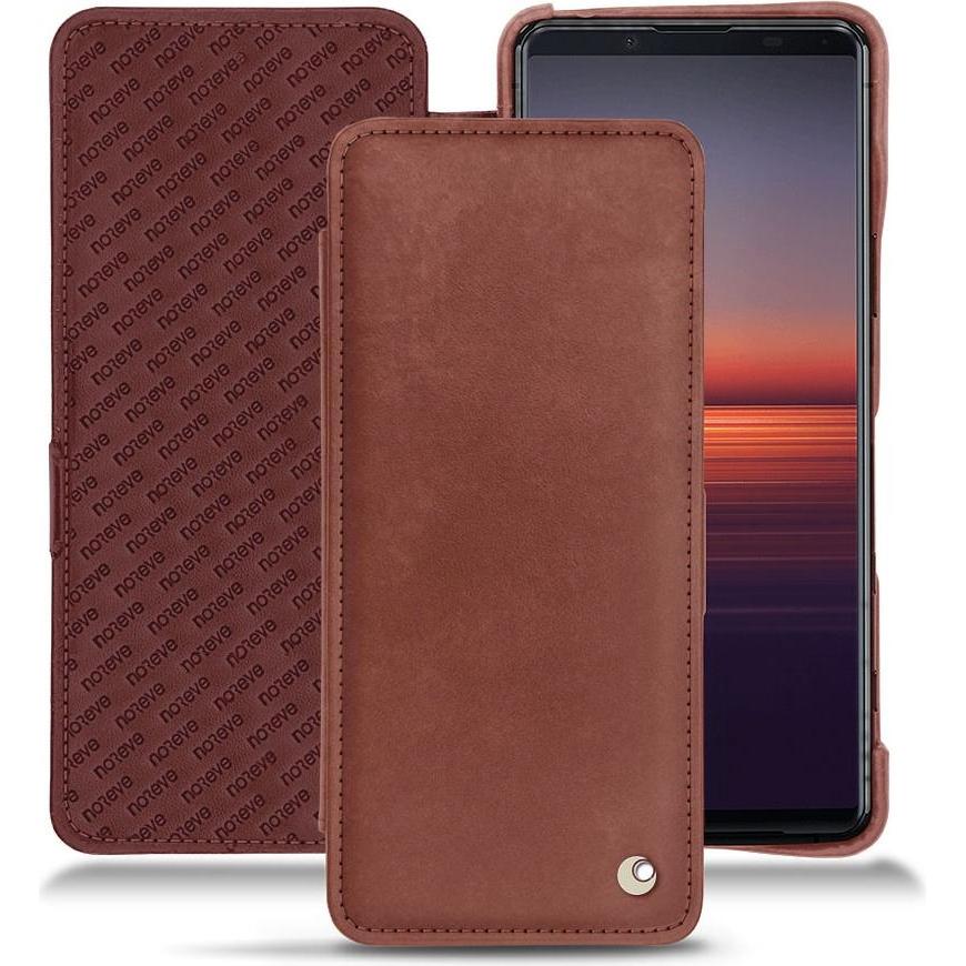 Noreve Lederschutzhülle horizontal (Sony Xperia 5 II), Smartphone Hülle, Rot