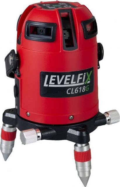 Actual product image Levelfix 554133 CL618G Motorisierter Multilinienlaser Grün + Empfänger + Stativ