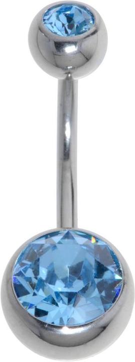 Image du produit Bijouteria Piercing nombril (Cristallin, Acier chirurgical 316L)