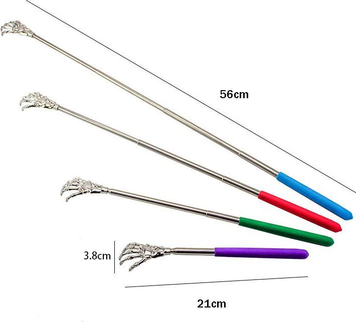Actual product image Noya Rückenkratzer ausziehbar Teleskop Arm Edelstahl Massage Kralle Assortiert