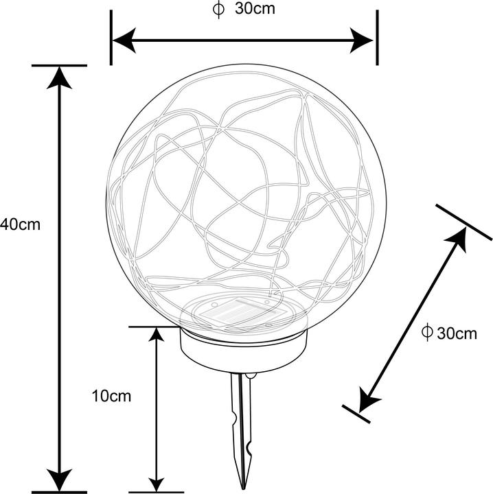 Produktbild Globo Solarleuchte 50xLED (IP44)