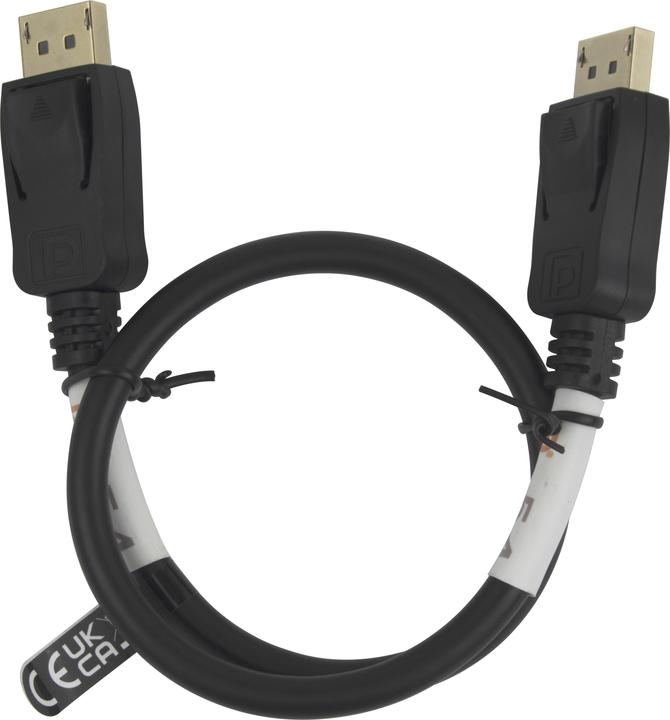 Image du produit Deltaco DisplayPort cable, DP 2.1a, DP54, 0,5m (0.50 m)
