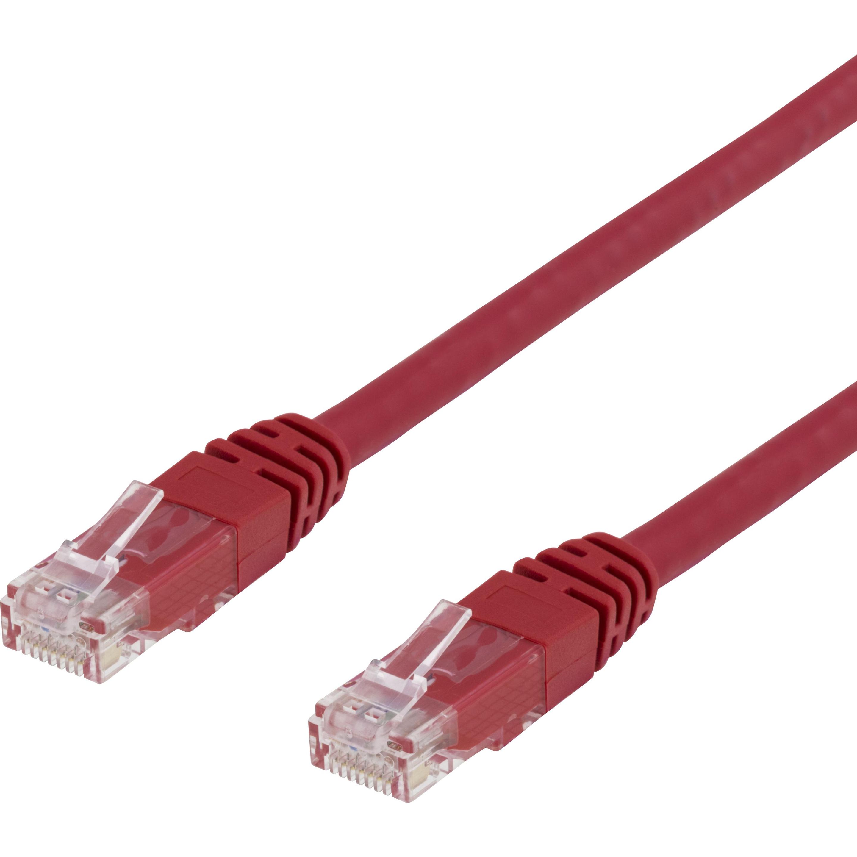 Deltaco Kbl TP U/UTP Cat6 7m Röd (U/UTP, CAT6, 7 m), Cavo di rete