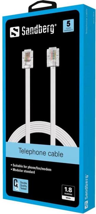 Immagine prodotto Sandberg Telefoni RJ11-RJ11 1,8 m