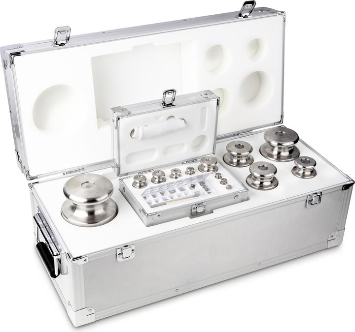 Image du produit Kern Sohn M1 1 mg - 10 kg Jeu de poids dans un étui en aluminium, acier inoxydable tourné (343-096)