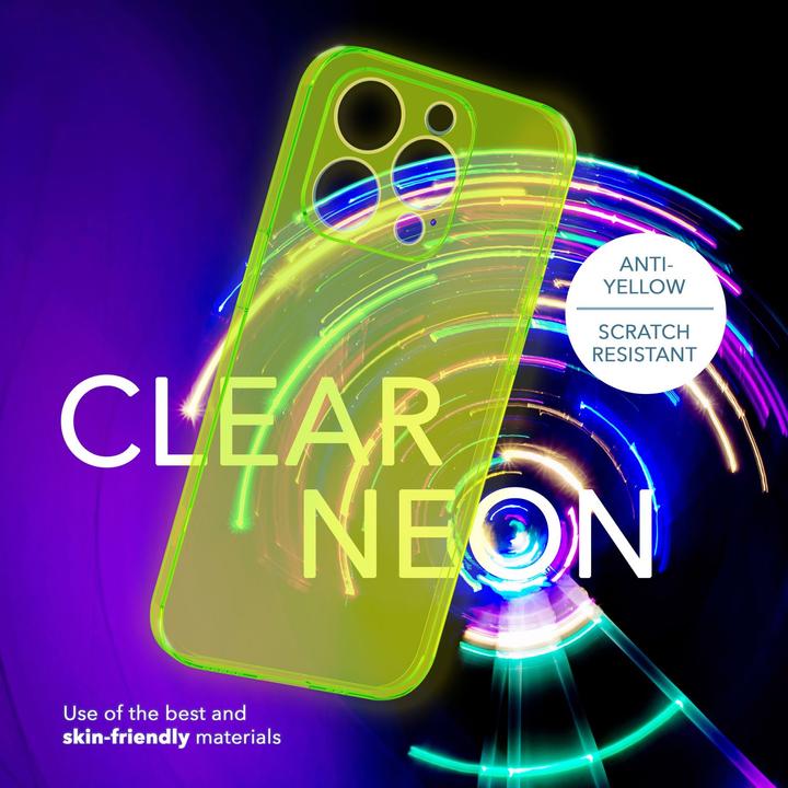 Produktbild Nalia Klar Transparente Neon Silikon Hülle (Apple iPhone 14 Pro Max)