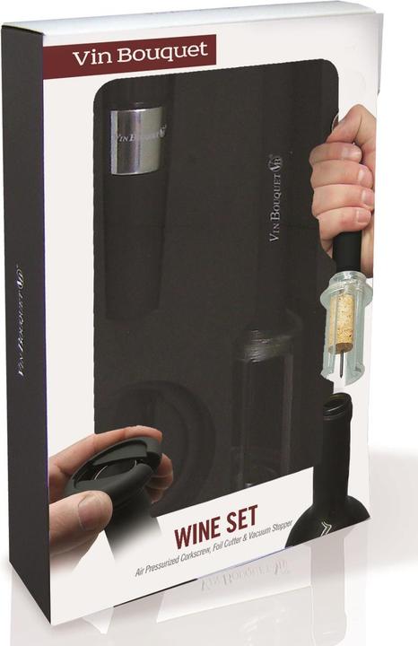 Actual product image VinBouquet Air Corkscrew & Vacuum Seal (Bottle opener set)