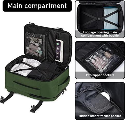 Immagine prodotto Only-Bags.Store Zaino 40 x 20 x 25 cm per Ryanair aereo viaggio zaino bagaglio a mano laptop daypacks PET