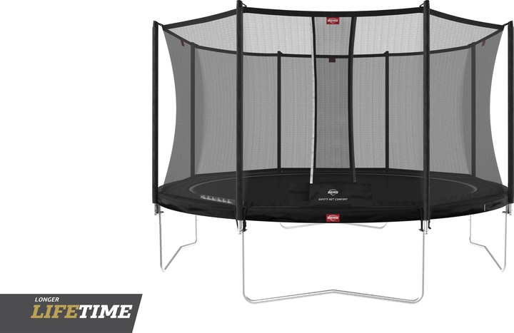 Produktbild BERG 35.14.95.02 Freizeit- & Garten-Trampolin Outdoor Rund Schraubenfeder Trampolin über der Erde (430 cm)