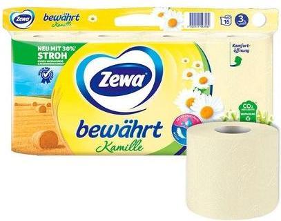 Produktbild Zewa Toilettenpapier Bewährt Kamille mit Strohzellstoff 8 Rollen (1 x)