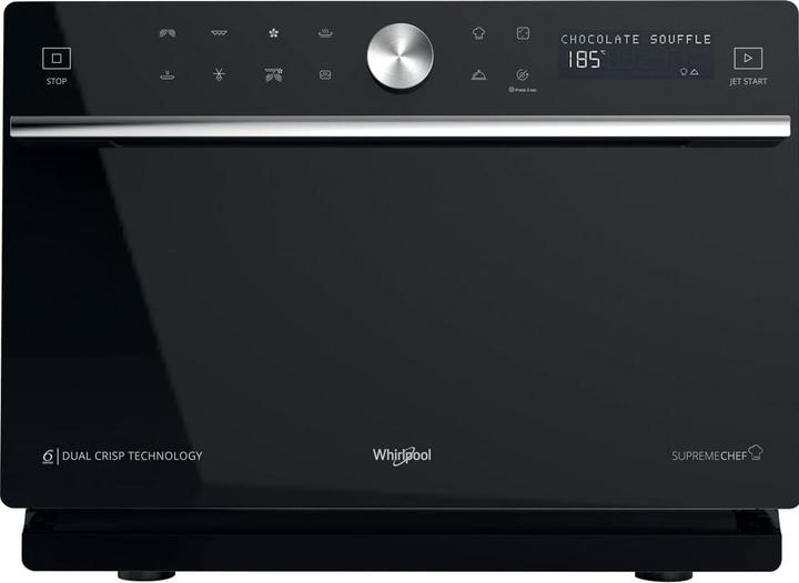 Produktbild Whirlpool MWSC 9133 SB, Aanrecht, Combinatiemagnetron, 33 l, 1000 W, Draaiknop, Touch, Zwart, Zilver (33 l)