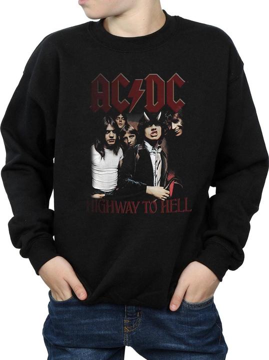 Actual product image AC/DC Boys Highway To Hell Cotton Sweatshirt (152, 158)
