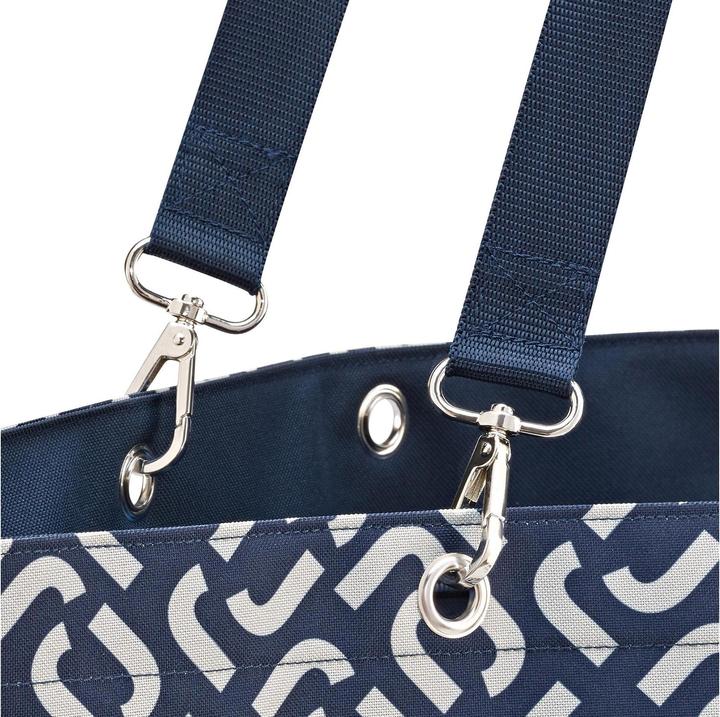 Image du produit reisenthel Sac Shopper XL Signature Bleu marine/blanc