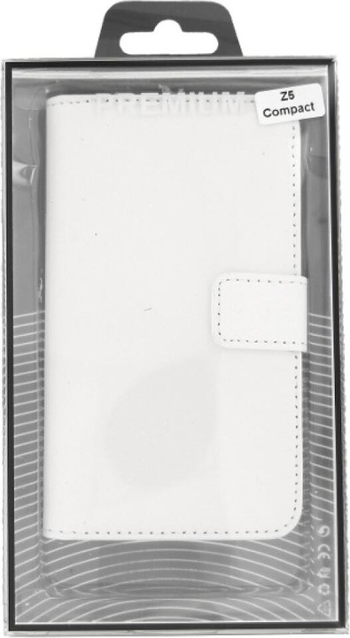 Produktbild OEM Slim Leder Book Case Sony Xperia Z5 Compact - weiss (Sony Xperia Z5 Compact)