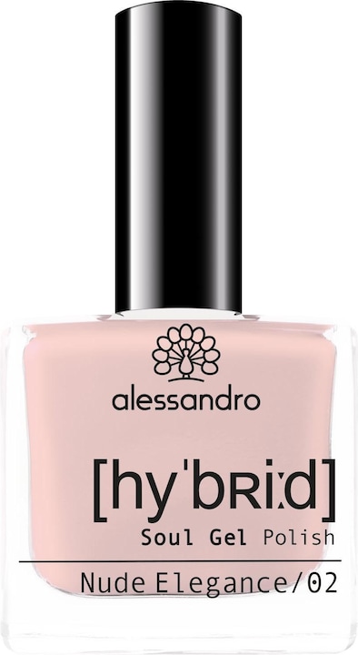 Produktbild Alessandro Nagellack Hybrid 104 Nude Elegance (Nude, Gel-Effekt Nagellack)
