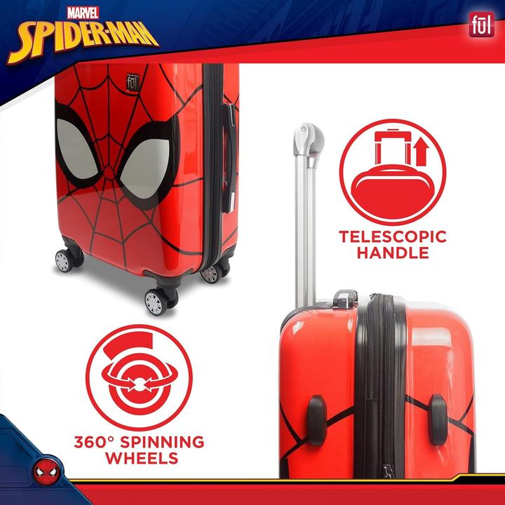 Actual product image Ful Spider-Man Big Face Hardside Carry-On