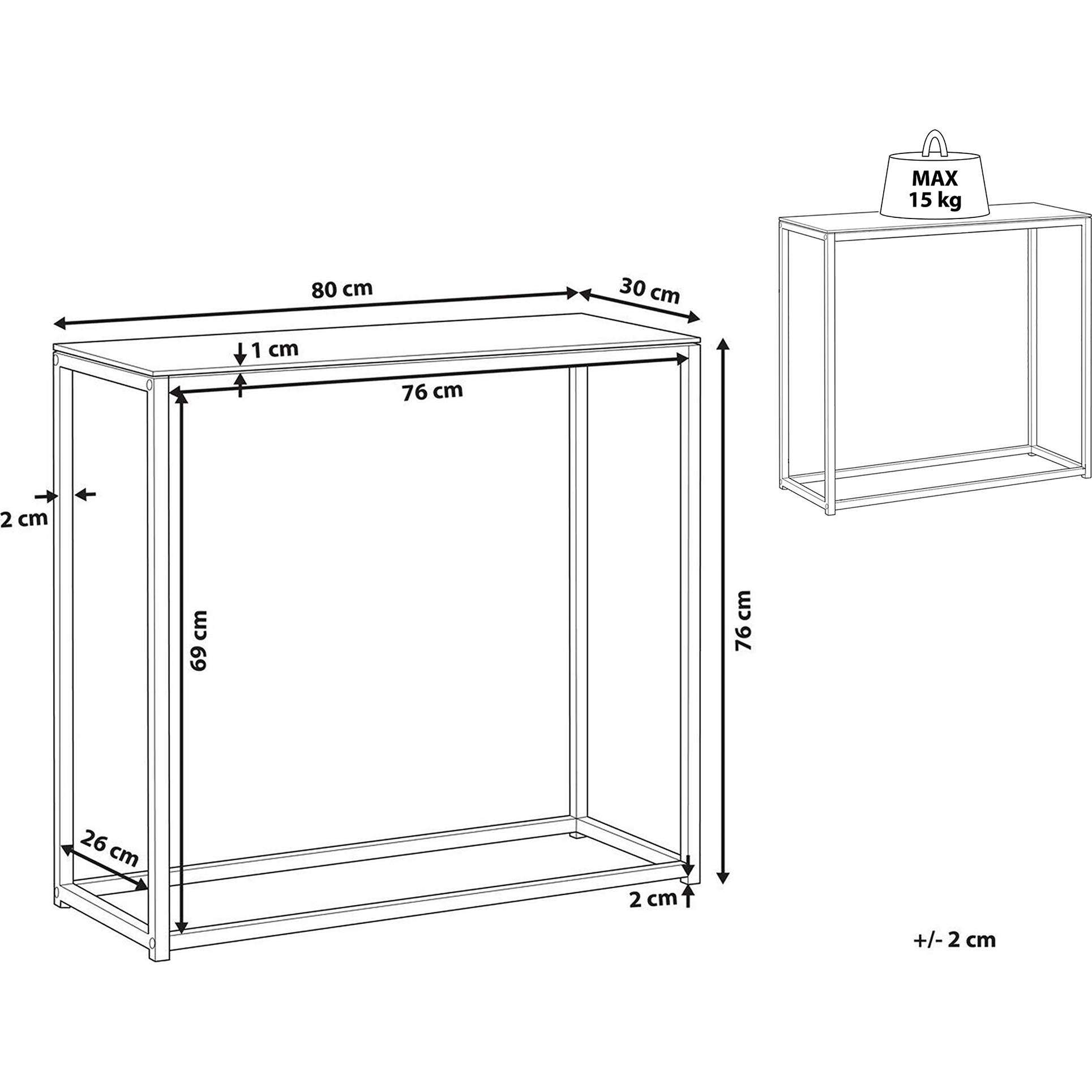 Thumbnail - Beliani, Konsolentisch, Delano