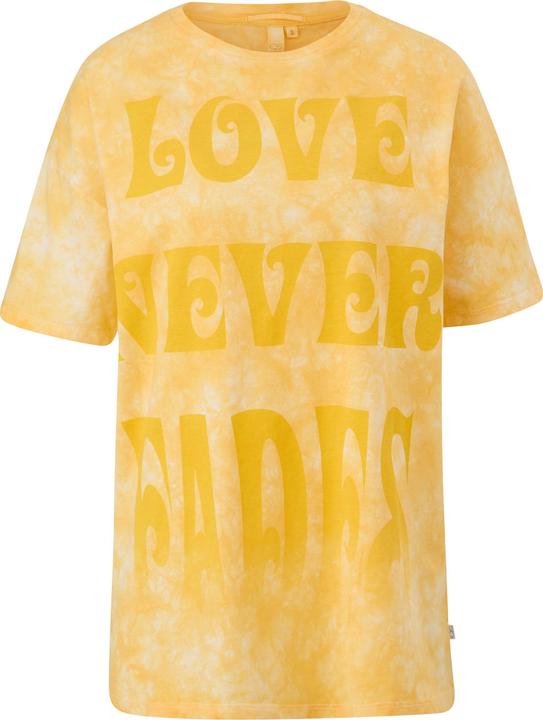 Produktbild S.Oliver T-Shirt Batikshirt mit Statement-Print (XS)