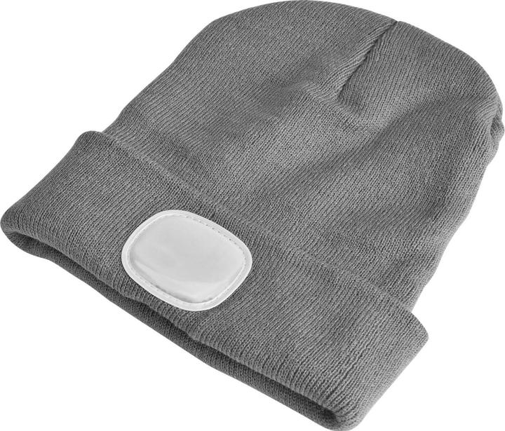 Produktbild Sixtol Cap mit Stirnlampe 180lm, wiederaufladbar, USB, Universalgrösse, Baumwolle/PE, hellgrau (180 lm)